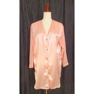 VTG  VICTORIA'S SECRET GOLD LABEL Peach Satin & Chiffon Womens P / S